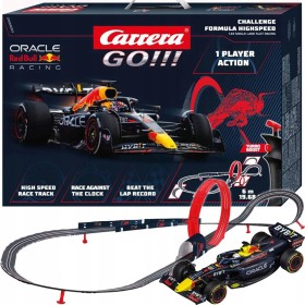 CARRERA Autodráha GO!!! F1 Challenger 6m 203x75cm 1 dráha na trafo