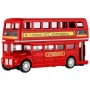 Autobus Londýn červený kovový patrový doubledecker zpětný chod