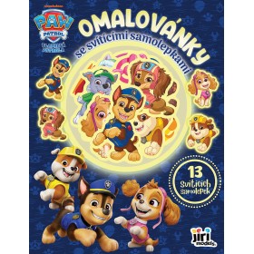JIRI MODELS Omalovánky se svítícími samolepkami Tlapková patrola