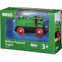 BRIO DŘEVO Lokomotiva na baterie zelená příslušenství k vláčkodráze Světlo