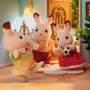 Sylvanian Families Rodina chocolate králíků nová set 4 figurky v krabici