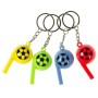 Píšťalka přívěšek na klíče dětská klíčenka 5 barev
