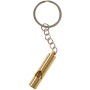 Píšťalka zlatá kovová fashion přívěšek na klíče dětská klíčenka