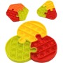 Hra Pop It puzzle antistresové 3 dílky skládačka Bubble Pops 3 druhy