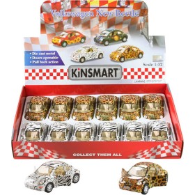 KINSMART Auto model 1:32 VW New Beetle kov PB 13cm 2 druhy