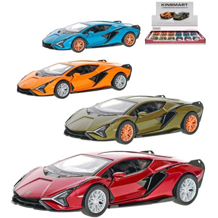 KINSMART Auto model Lamborghini Sian FKP 37 kov PB 13cm 4 barvy