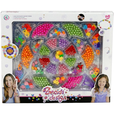 Korálky navlékací s přívěsky kreativní set výroba dětská bižuterie