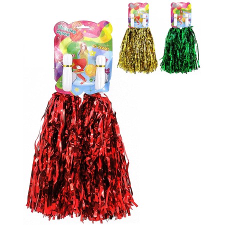 Pompony třásně set 2ks mávátko sportovní na fandění různé barvy