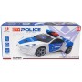 Auto policejní 360 rotace narážecí policie na baterie Světlo Zvuk