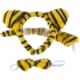 KARNEVAL Tygr set čelenka, ocas, motýlek *KARNEVALOVÝ DOPLNĚK*