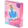 PUZZLE 6v1 Disney Princezny 18x13cm velké dílky 17ks skládačka v krabici