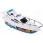 Člun policejní pátrací 22cm do vody na baterie 2 barvy plast