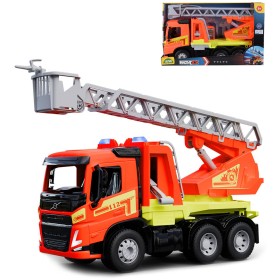 LENA WORXX Auto hasičské Volvo Hasiči s žebříkem stříká vodu