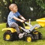 DOLU Traktor dětský šlapací s rypadlem žlutý plast