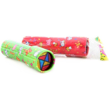 Kaleidoskop 16cm se zvířátky dětský krasohled 2 druhy tvrdý karton