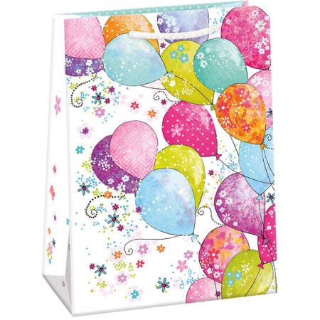 ARGUS Taška dárková balónky 23x32x13cm papírová