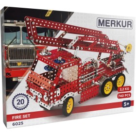 MERKUR Požární technika 740 dílků *KOVOVÁ STAVEBNICE*