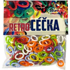 PROFIBABY Céčka retro barevná set 150ks mix barev v sáčku