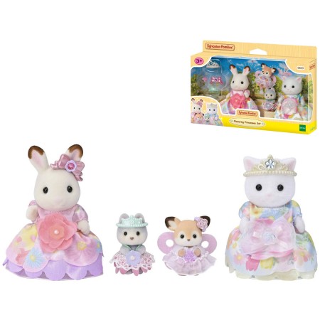Sylvanian Families Rodina květinové princezny set 4 figurky s doplňky