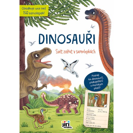 JIRI MODELS Svět zvířat v samolepkách Dinosauři a spol.