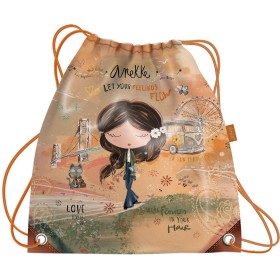 Sáček školní na přezůvky Anekke stahovací pytel na záda