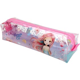 Pouzdro na pera / kosmetiku Mermaid průhledný penál Mořská panna