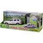 KIDS GLOBE Traffic auto Volvo EX90 set s přívěsem a koněm PB kov