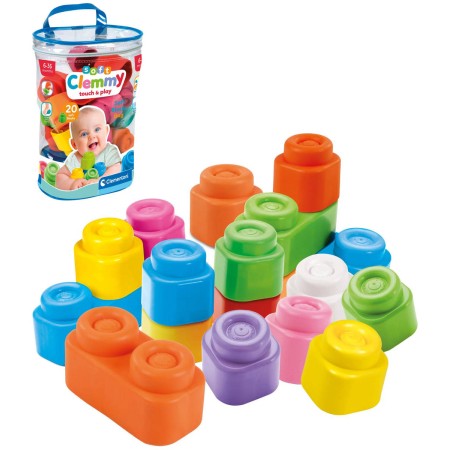 CLEMENTONI CLEMMY Baby kostky set 20ks v pytli stavebnice pro miminko