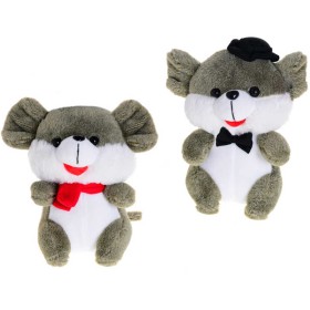 PLYŠ Baby myška 20cm sedící 2 druhy *PLYŠOVÉ HRAČKY*