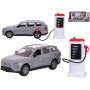 KIDS GLOBE Auto Volvo EX90 + dobíjecí stanice PB kov na baterie Světlo Zvuk