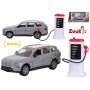 KIDS GLOBE Auto Volvo EX90 + dobíjecí stanice PB kov na baterie Světlo Zvuk