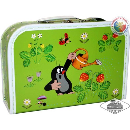 KAZETO Kufr KRTEK (krteček) světle zelený střední kufřík