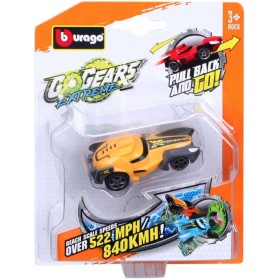 BBURAGO Autíčko GoGears Extreme na zpětné natažení 7cm na kartě