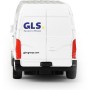 Auto přeprava zásilek GLS 12cm kovová dodávka zpětný chod