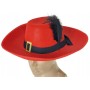 KARNEVAL Klobouk mušketýrský 2 barvy *KARNEVALOVÝ DOPLNĚK*