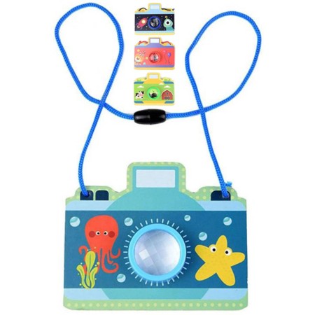 Kaleidoskop dětský krasohled fotoaparát kukátko karton/plast 4 druhy