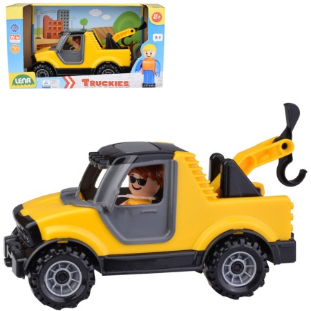 LENA Truckies baby auto odtahový vůz set s aktivním panáčkem 01634