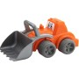 Auto pracovní veselé 13cm stavební stroje s očima set 2ks v síťce plast
