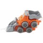 Auto pracovní veselé 13cm stavební stroje s očima set 2ks v síťce plast