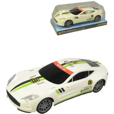 Auto závodní sportovní 25cm na setrvačník 2 barvy plast