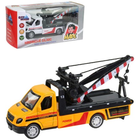 Auto odtahová služba 11cm odtahovka zpětný chod 2 barvy kov