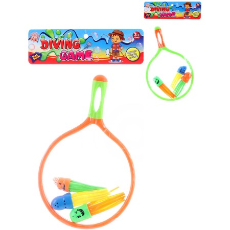 Hra Chobotničky set 3ks se síťkou na potápění a lovení do vody 2 barvy