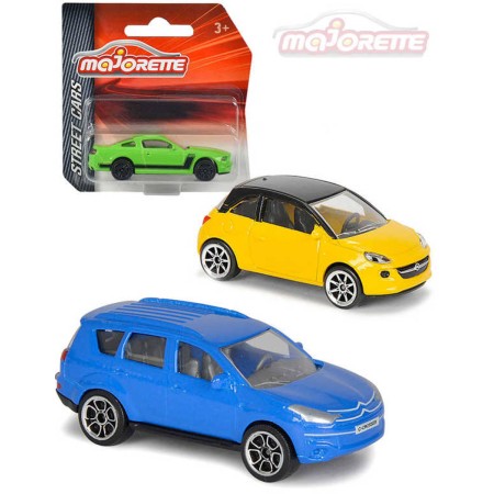 MAJORETTE Auto 7,5cm Street Cars kovové 1:64 volný chod 18 druhů