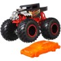 MATTEL HOT WHEELS Auto Monster Trucks Kaskadérské kousky set s vrakem kov