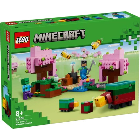 LEGO MINECRAFT Zahrada s rozkvetlými třešněmi 21260 STAVEBNICE
