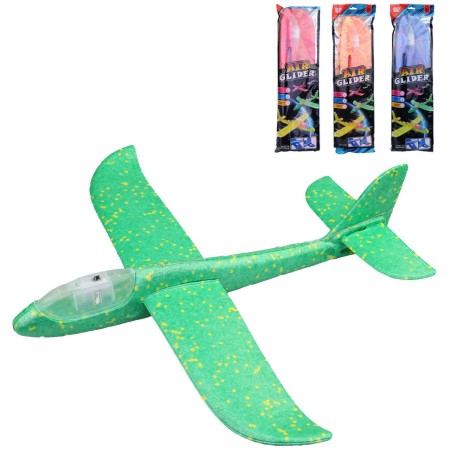 Letadlo soft házecí polystyrenové na házení na baterie Světlo 4 barvy