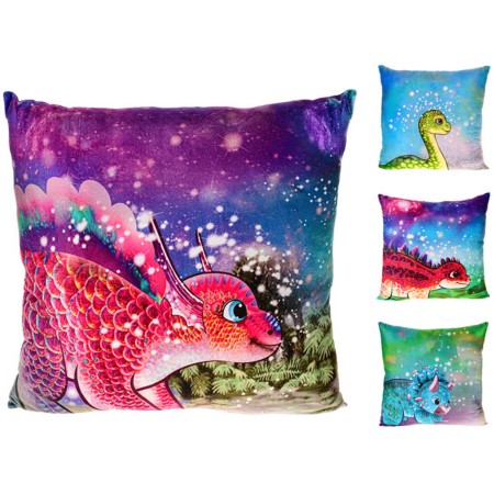 PLYŠ Polštářek baby dinosaurus 45x45cm 4 druhy *PLYŠOVÉ HRAČKY*