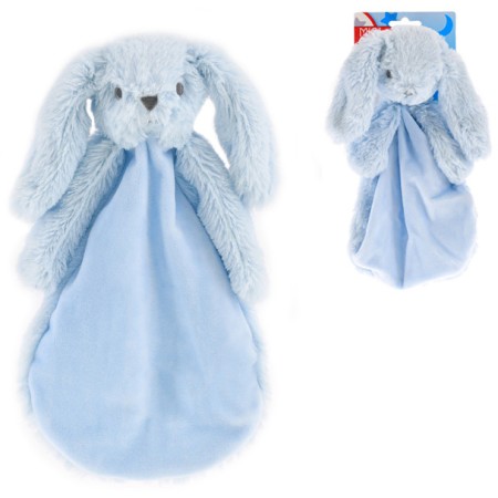 PLYŠ Usínáček zajíček modrý 27cm muchláček pro miminko *PLYŠOVÉ HRAČKY*