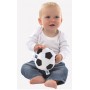 PLAYGRO PLYŠ Můj první fotbalový baby míč textilní s rolničkou pro miminko
