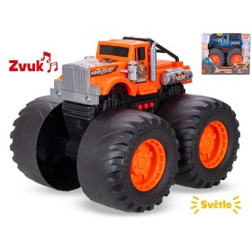 Auto monster truck velká kola 28cm na baterie Světlo Zvuk 2 barvy
